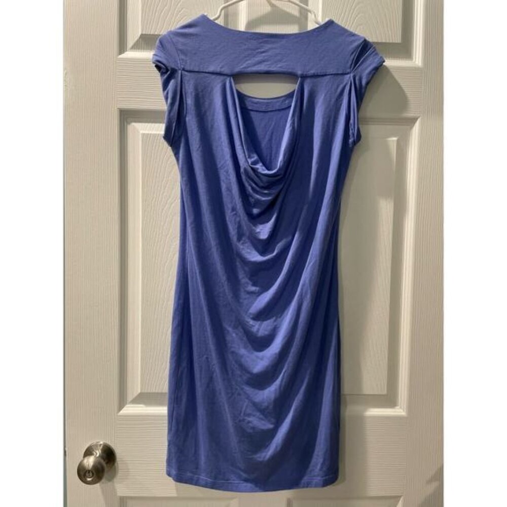 Athleta Purple Knit Dress Peek A Boo Back Womens Size‎ XS
